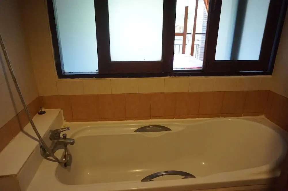 Двухместная вилла c 1 комнатой с видом на сад двуспальная кровать в Starwell Garden Home Resort