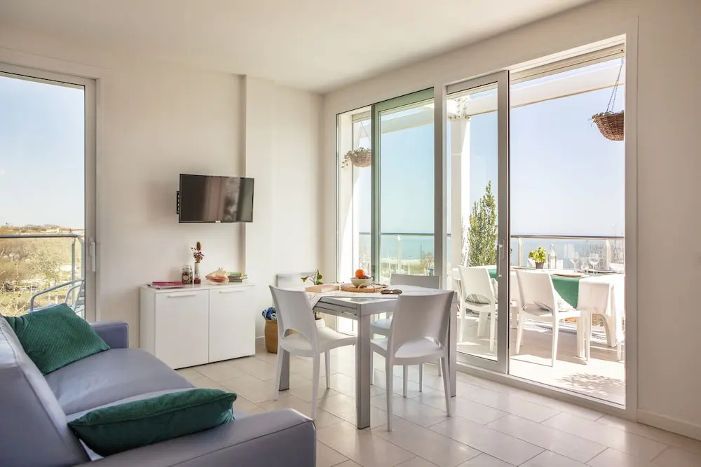 Семейный номер Standard Пентхаус с 2 комнатами с видом на море в Residence Sunrise Cesenatico