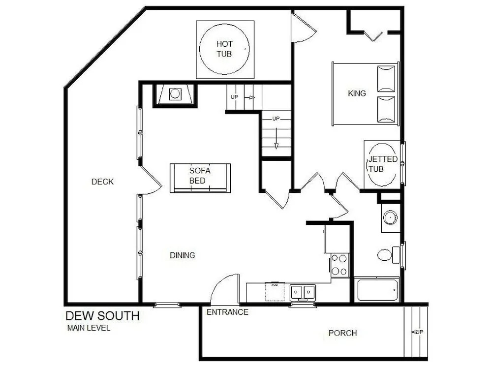 Dew South 2 Bedroom Home with Hot Tub