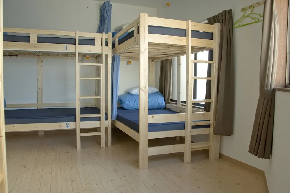 Bed in Dorm with balcony