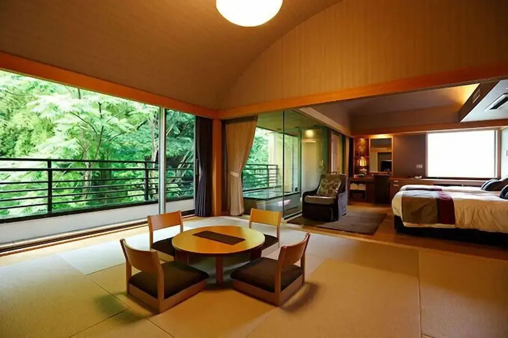 Номер Standard с видом на окрестности в Hakone Kamon