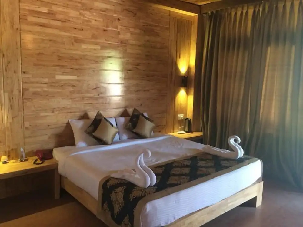 舒適雙人別墅，配有大床