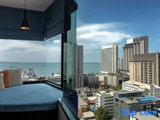Двухместная Studio с видом на океан 2 отдельные кровати в Siam@Siam Design Hotel Pattaya