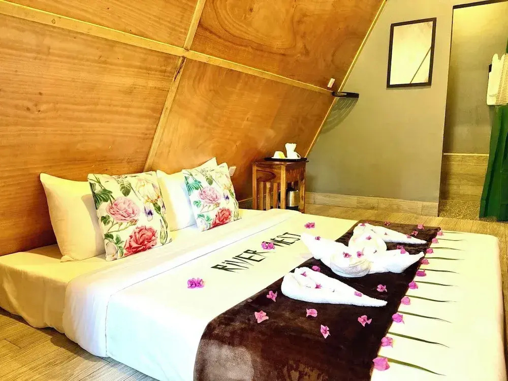 Tent with balcony