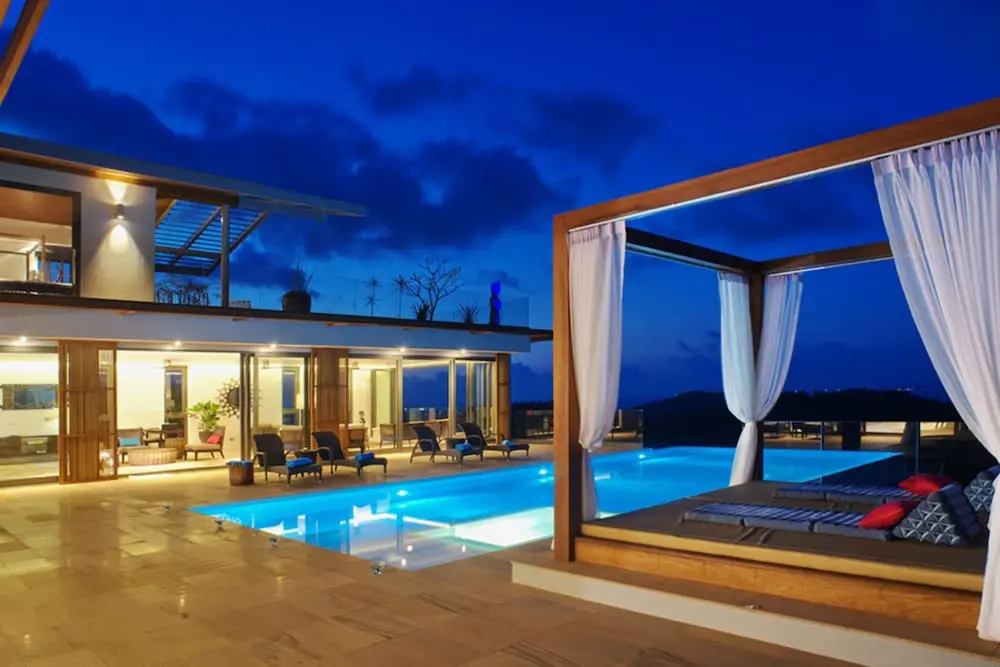 4 Bedroom Sea View Villa Blue overlooking Chaweng
