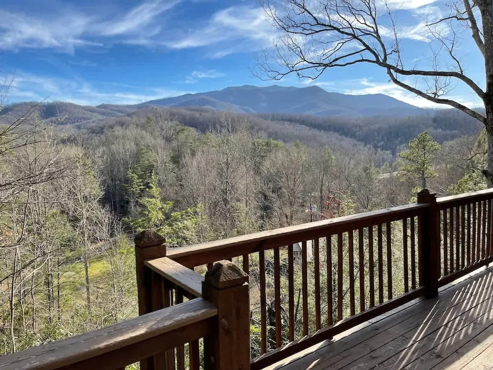 Great View Location Studio Log Cabin Hot Tub