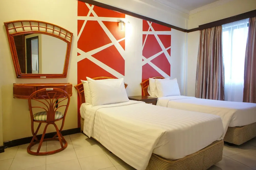 兩臥室行政套房，配有雙人床