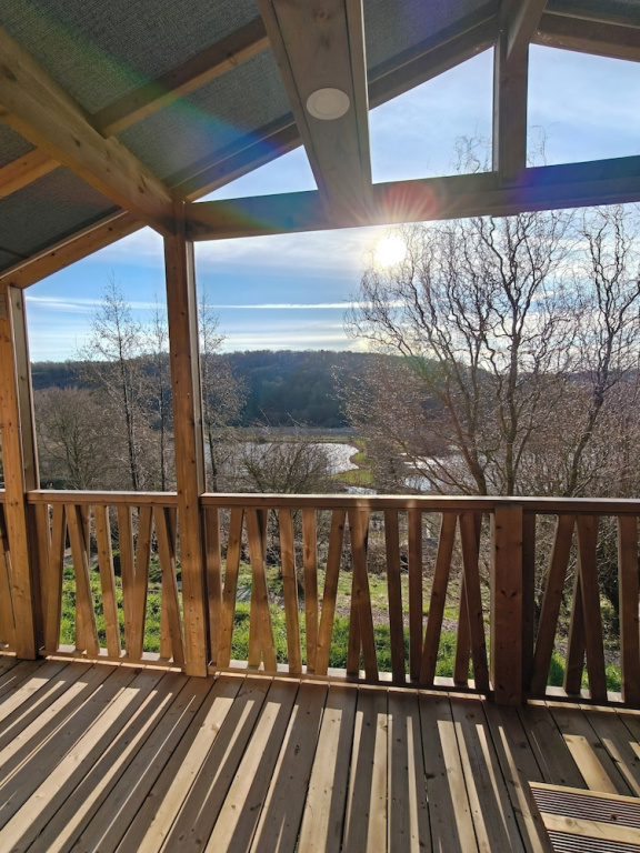 Chalet with lake view