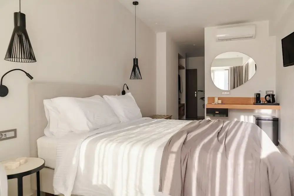 Comfort room with balcony and with city view