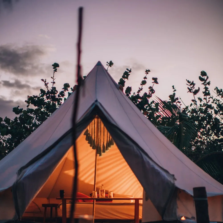 Tent with garden view (full double bed)