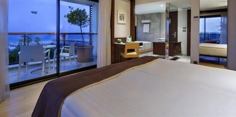 Deluxe Double room with balcony and with sea view (full double bed)