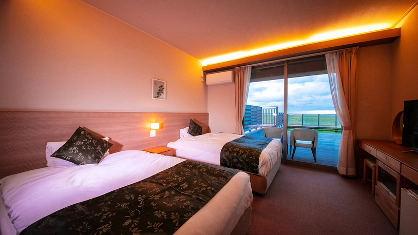 Standard Double room with ocean view (twin beds)