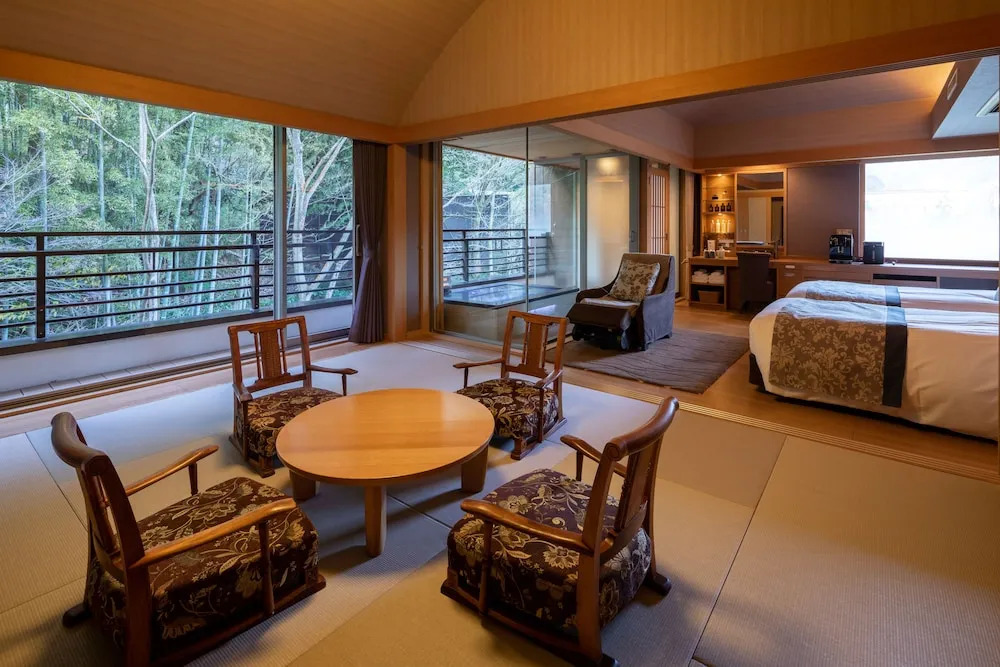 Номер Standard с видом на окрестности в Hakone Kamon