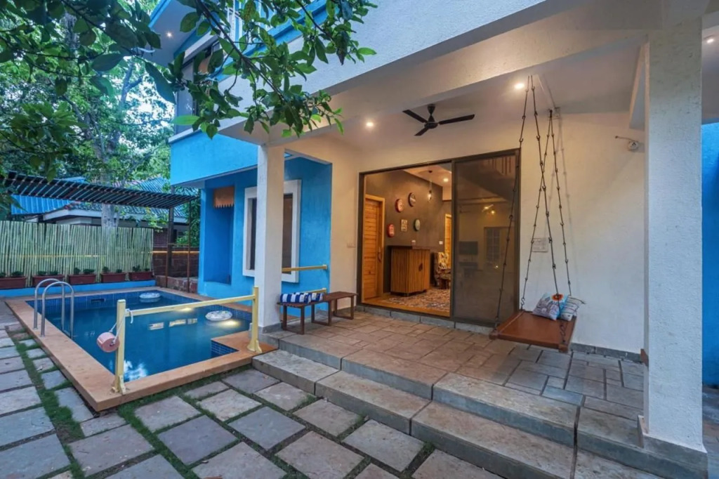 Saffronstays Beach Blues Alibaug