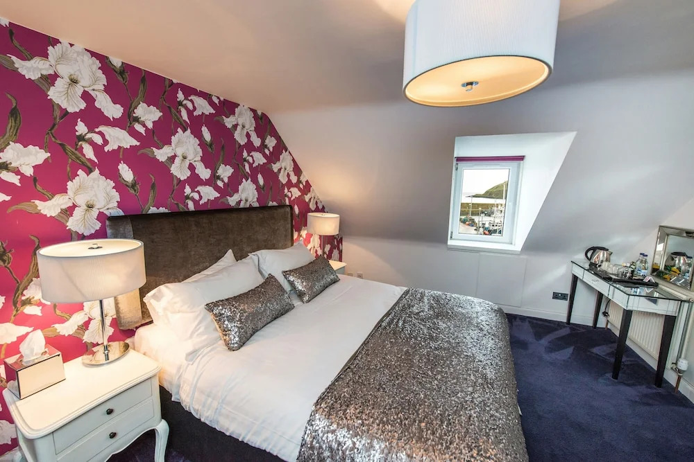 豪華海景雙人房,配備雙人床