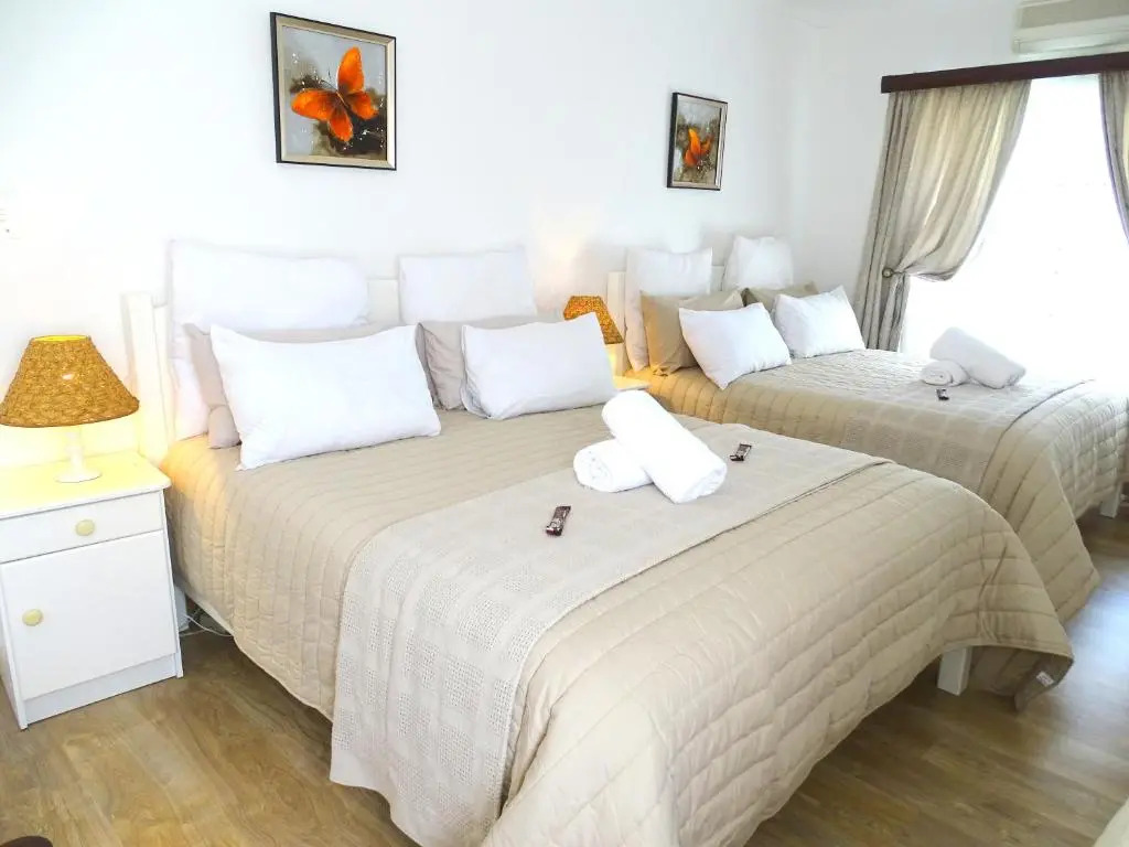 觀景標準雙人房，配有雙人床