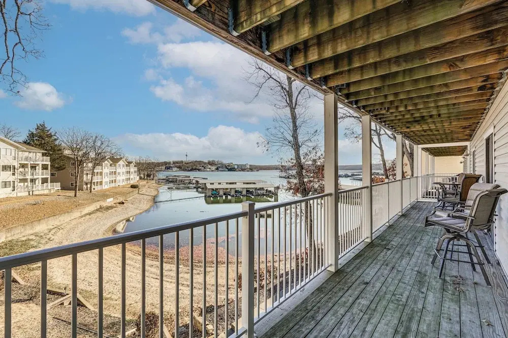 Balcony w/ Lake Views: Waterfront Ozarks Condo!