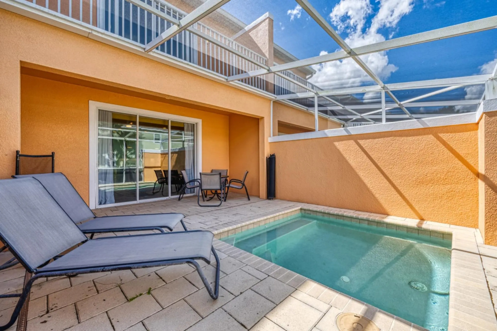 Unique vacation condo with private pool near Disney