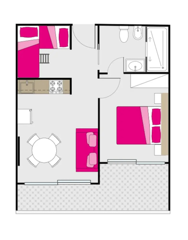 1 Bedroom Prestige Apartment with balcony