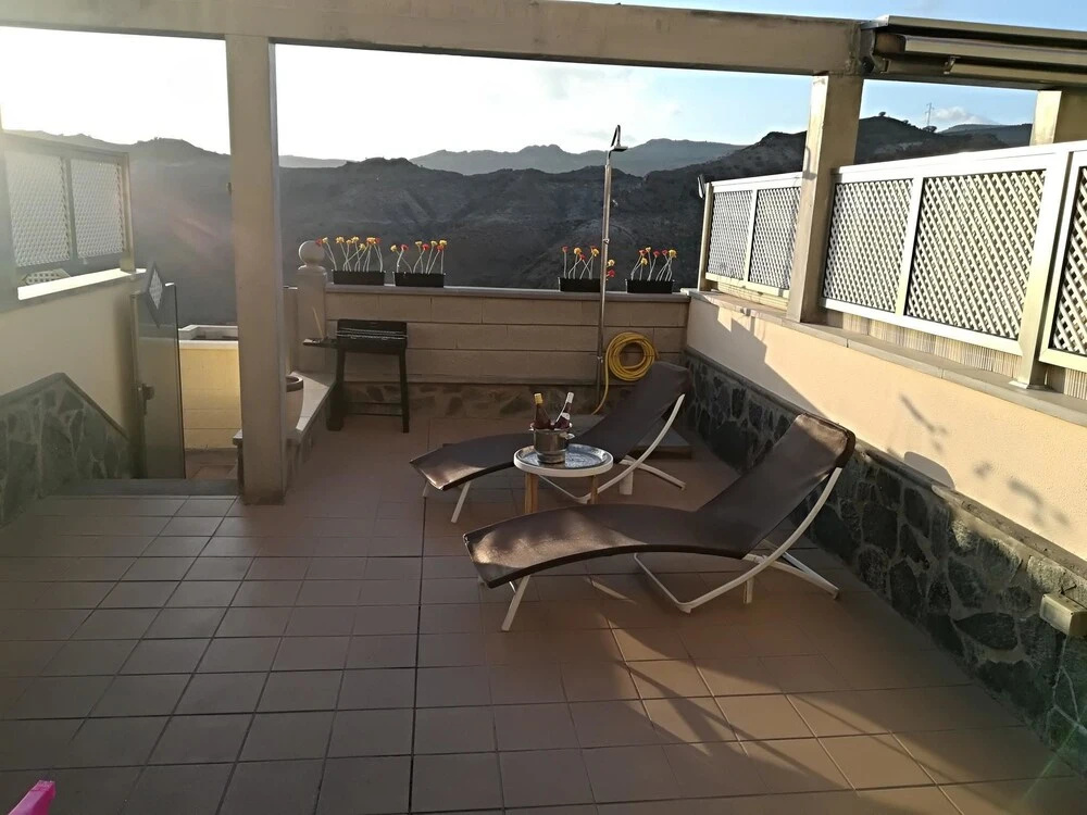 Apartment With 2 Bedrooms in Mogán, With Wonderful Mountain View, Pool Access, Furnished Terrace - 2 km From the Beach