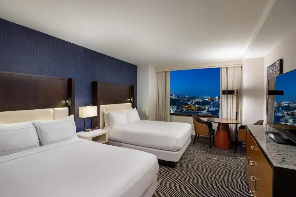 Double room with city view (full double bed)