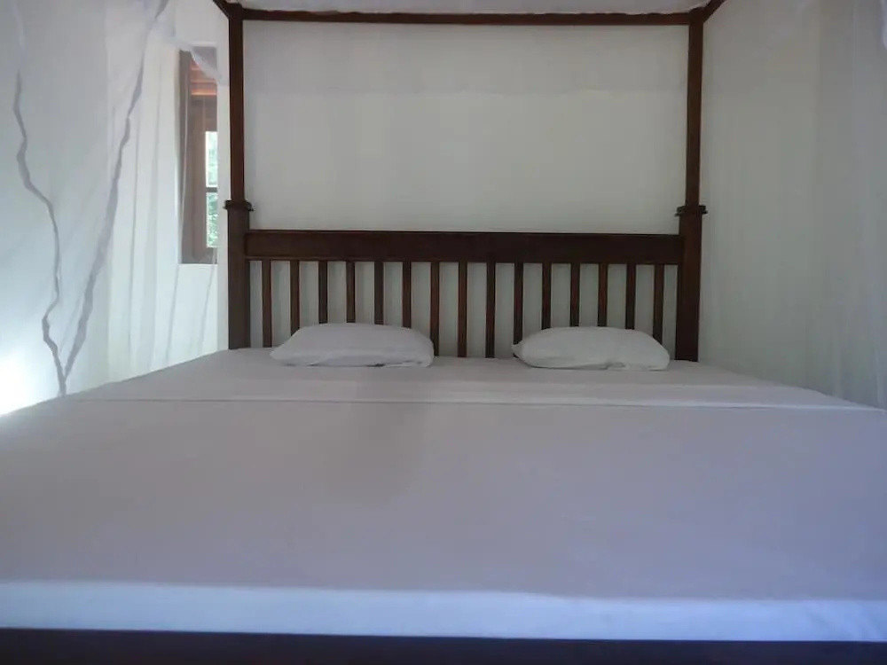 Deluxe Double Basement room with balcony and with garden view (full double bed)