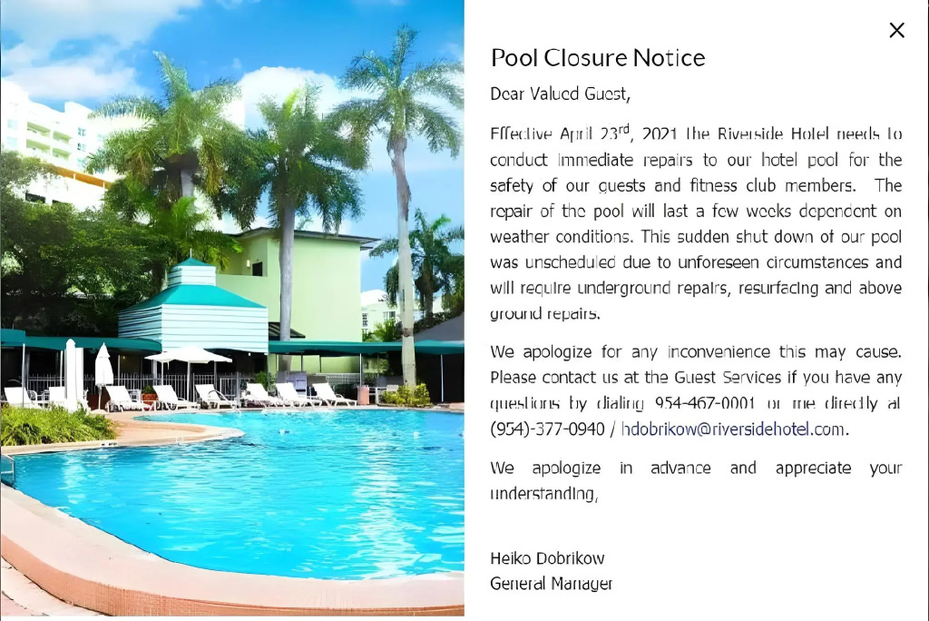 Riverside Hotel - Général