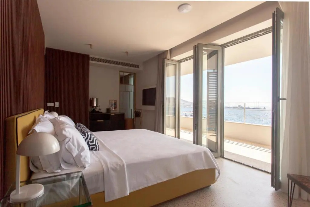 Deluxe Double room with balcony and with sea view (full double bed)