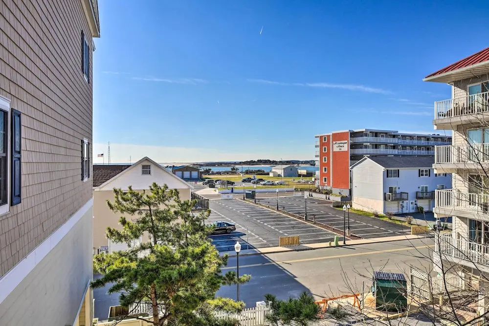 Balcony w/ Inlet View: Dtwn Ocean City Condo