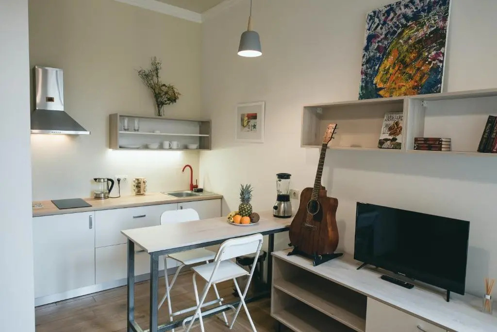 Studio with balcony