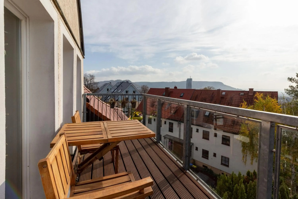 Maisonette Wohnung mit Blick über die Stadt