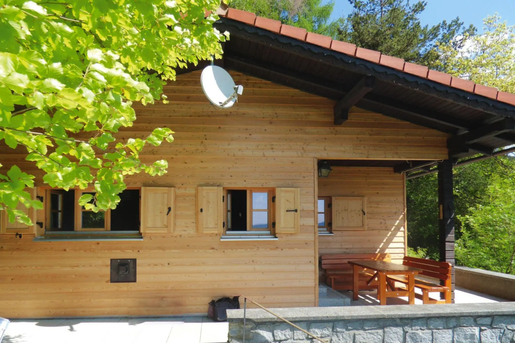 Blockhaus in Rinchnach mit Panoramablick