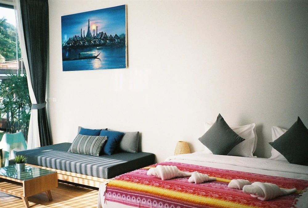 Двухместный номер Standard с видом на сад двуспальная кровать в Silver Beach Resort