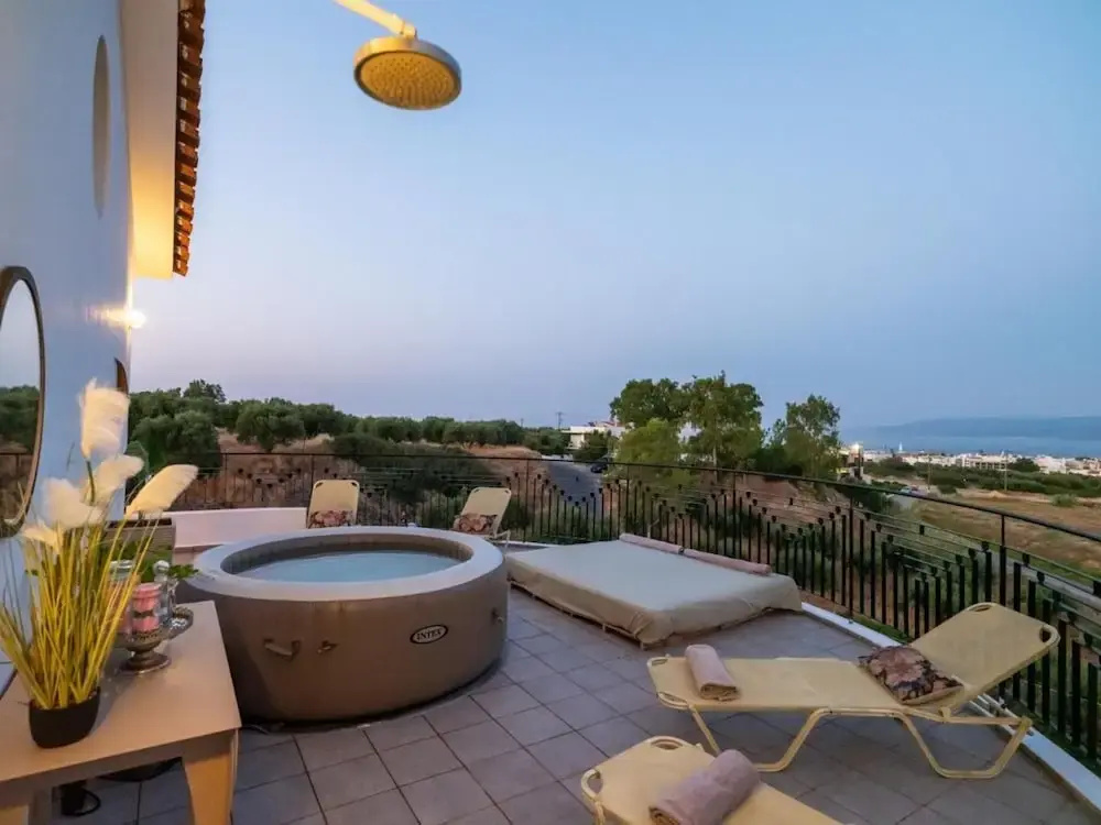 White House Chersonisos With Private Swimming Pool