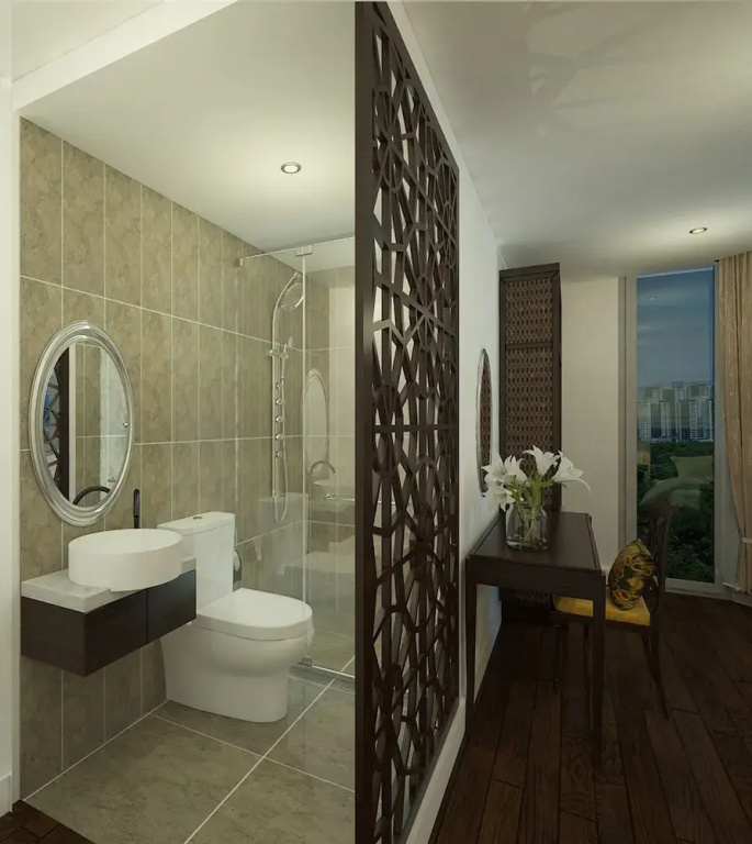 Deluxe Double room with city view (full double bed)