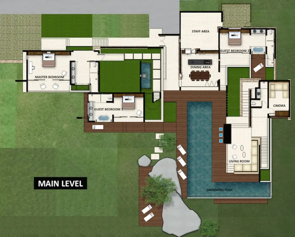 3 Bedrooms Villa with sea view