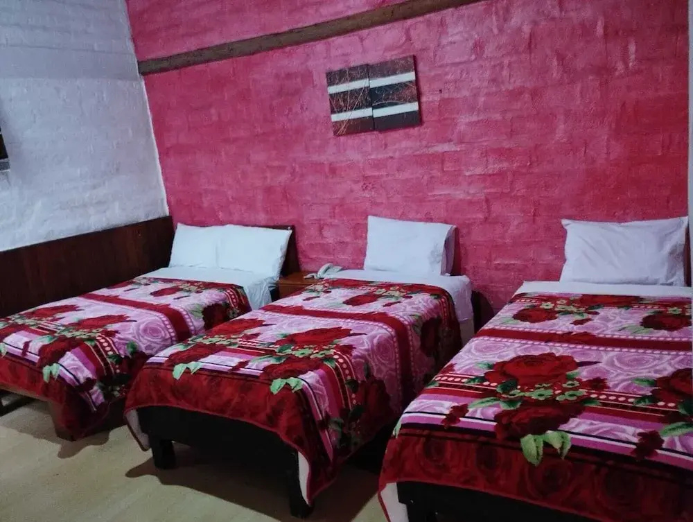 Standard Triple Family room with courtyard view (3 single beds)