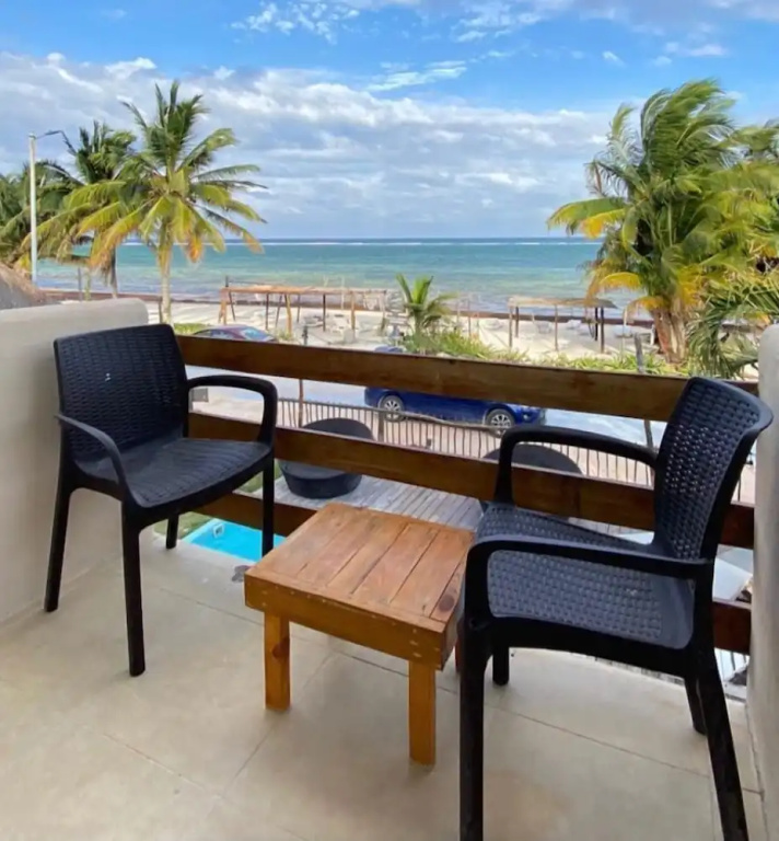 Standard Double room with balcony and beachfront (full double bed)