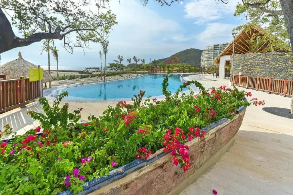 Apartamento en piso 20 con vista al mar y Sierra nevada en Santa Marta Edificio Samaria Club de Playa cerca de cabo tortuga