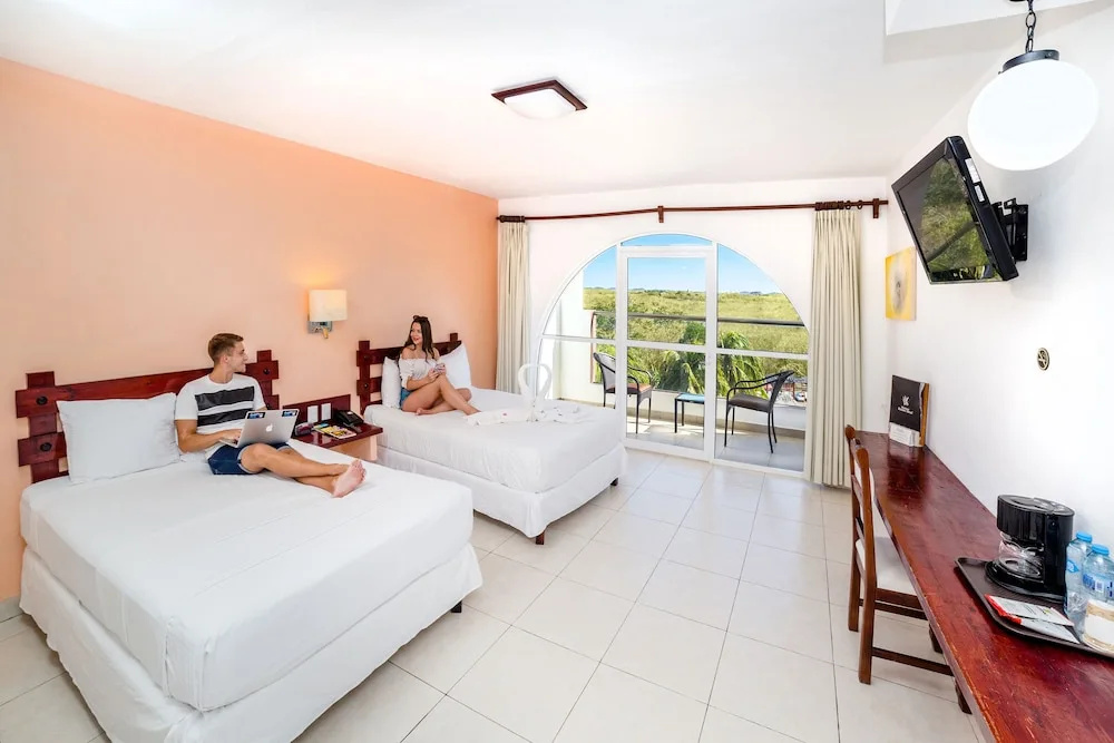Standard Quadruple room with balcony and with view