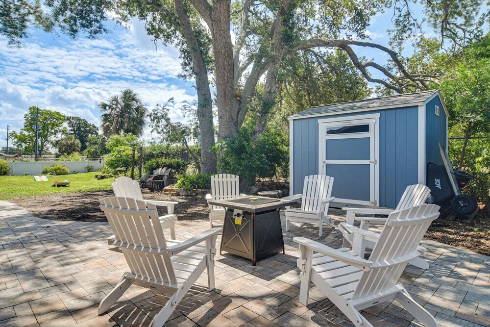 3 Mi to Beach! Creekfront Family Home w/ Fire Pit
