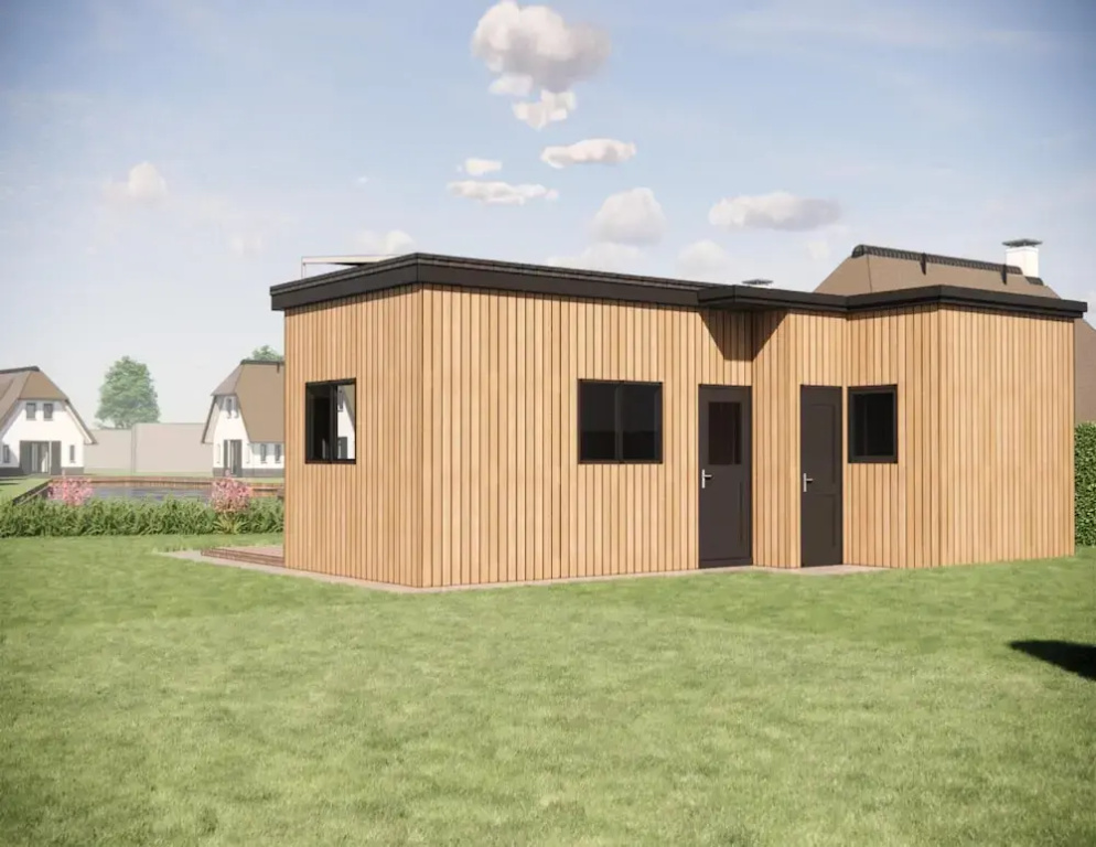 Chalet by Water in Idskenhuizen Recreation Park
