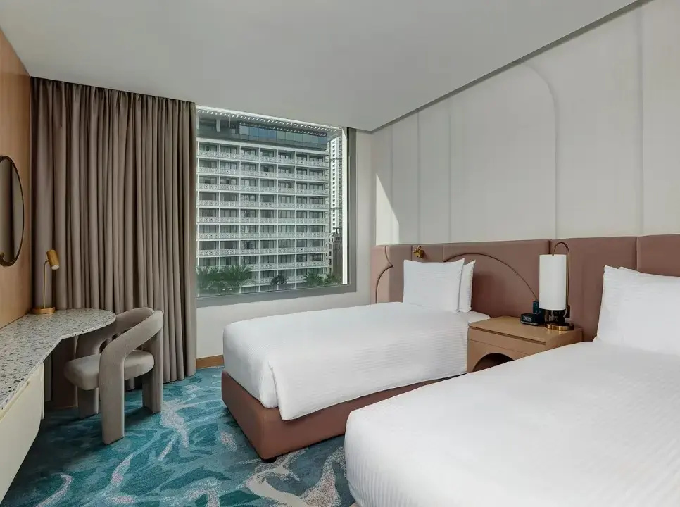 Deluxe Double room with city view (twin beds)