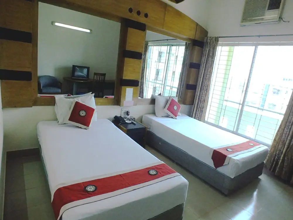 Deluxe Double room with balcony and with view (twin beds)