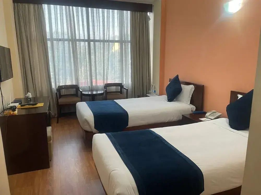 1 Bedroom Standard Double room with city view (twin beds)