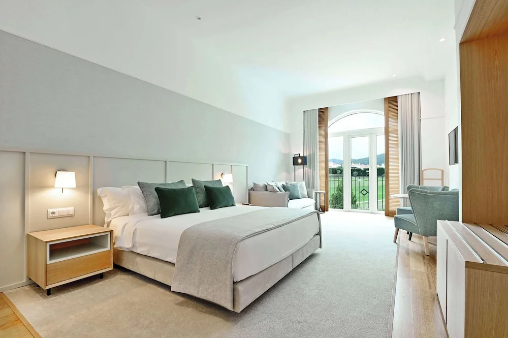 Family room with golf view