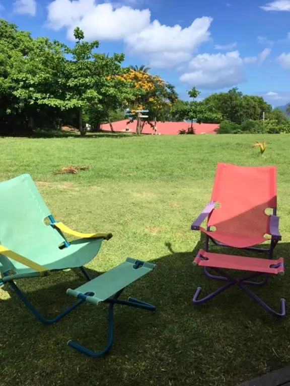 Bungalow d'une chambre avec vue sur la mer piscine partagee et jardin clos a Sainte Anne a 1 km de la plage
