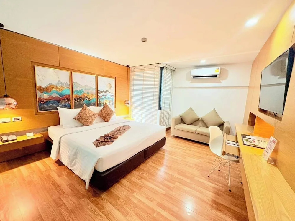 Двухместный полулюкс двуспальная кровать в I Residence Hotel Silom