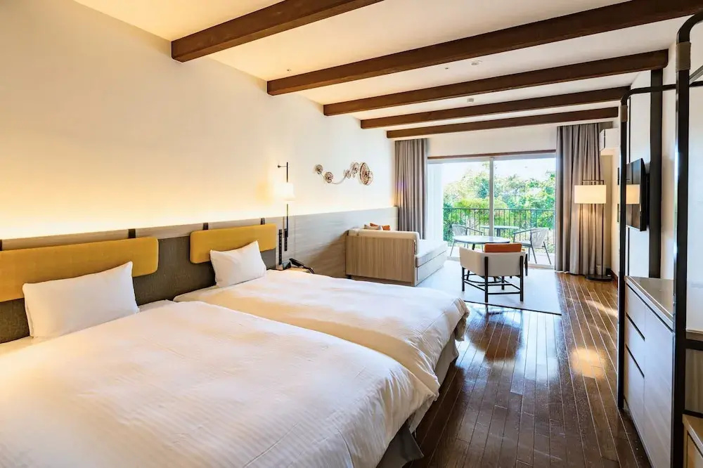 Standard Double room with balcony and with garden view (twin beds)