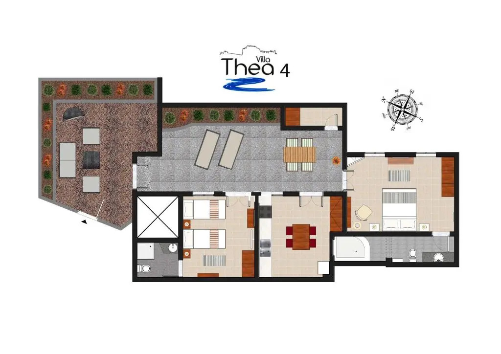 2 Bedrooms Villa
